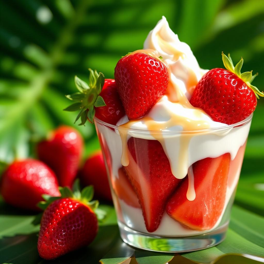 Fresas con crema Fruto Vivo